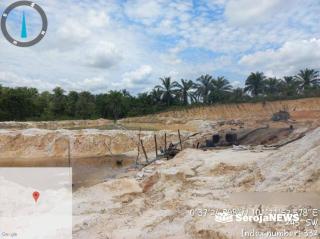 Tambang Pasir Beroperasi di Kelurahan Rantau Panjang Rumbai Barat