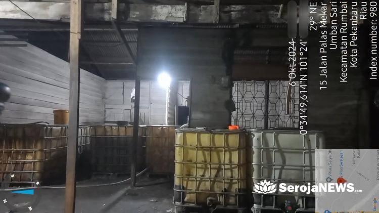 Masyarakat Harus Tau! Ada Gudang Penimbunan Minyak Solar di Rumbai, Pemiliknya Cukong Inisial WF Kebal Hukum