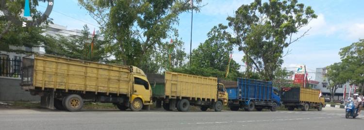 Mobil Truk Berplat Palsu Diduga Terlibat Praktik Ilegal BBM Subsi di SPBU 14.282-667 