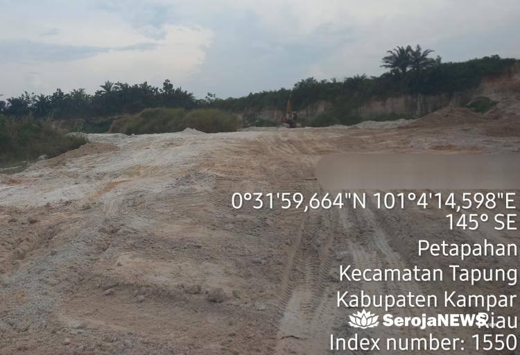 Pernah Ditangkap Polda Riau, Galian C Ilegal Milik AT Masih Beroperasi