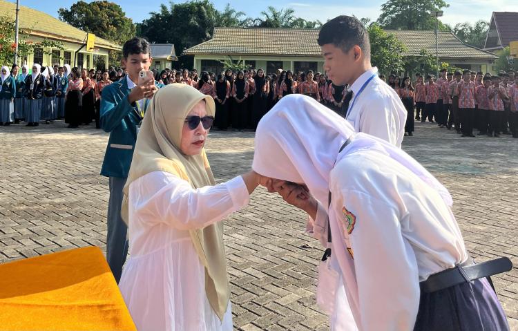 Siswa Baru SMAN 3 Tualang Ikuti MPLS untuk Adaptasi Lingkungan Sekolah