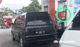 SPBU 14.282.683 Diduga Selewengkan Solar Subsidi, Minibus Isi BBM Sampai Rp.1 Juta
