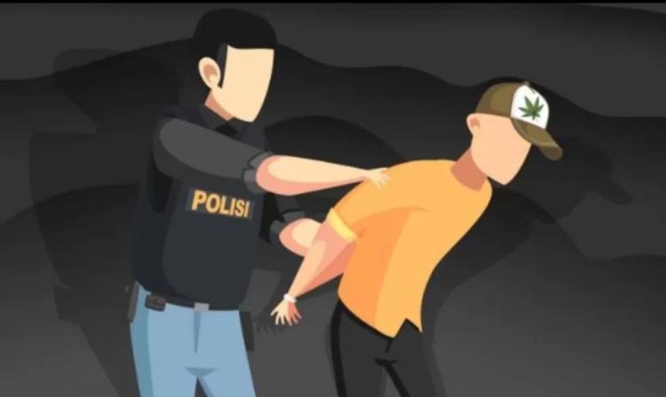 Tiga Diduga Pengedar Sabu Diamankan di Polsek Binawidya, Satu Ditahan