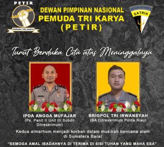 Longsor Tewaskan Dua Anggota Polda Riau, PETIR Sampaikan Belasungkawa