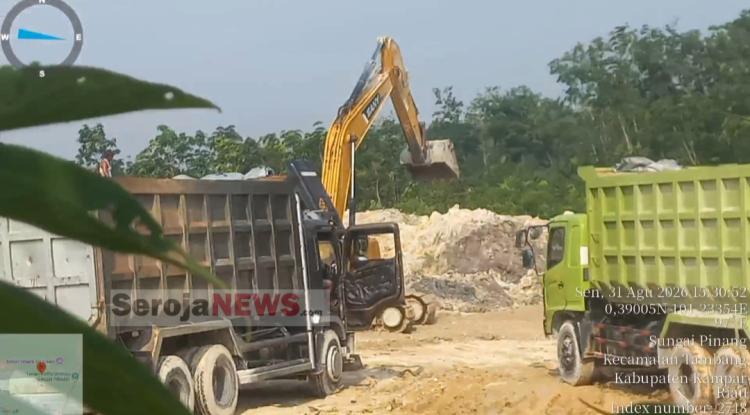 Hanya Ganti Pemain, Galian C Ilegal di Kampar Masih Berjalan Setelah Polisi Menangkap Dua Pekerja di Lokasi 